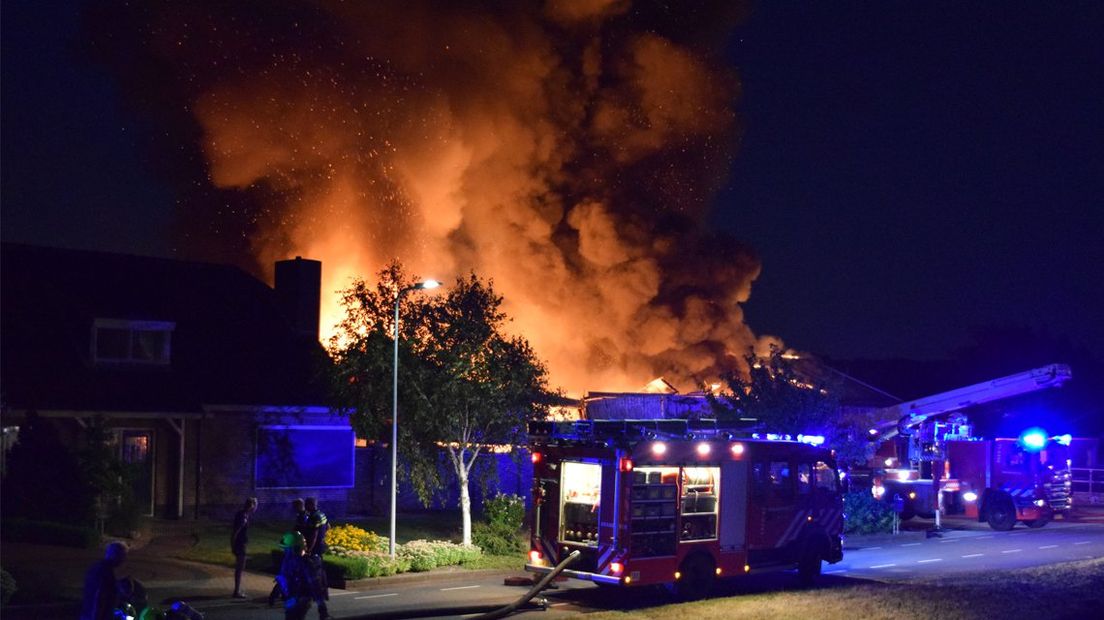 Grote brand in 's-Gravenzande. 