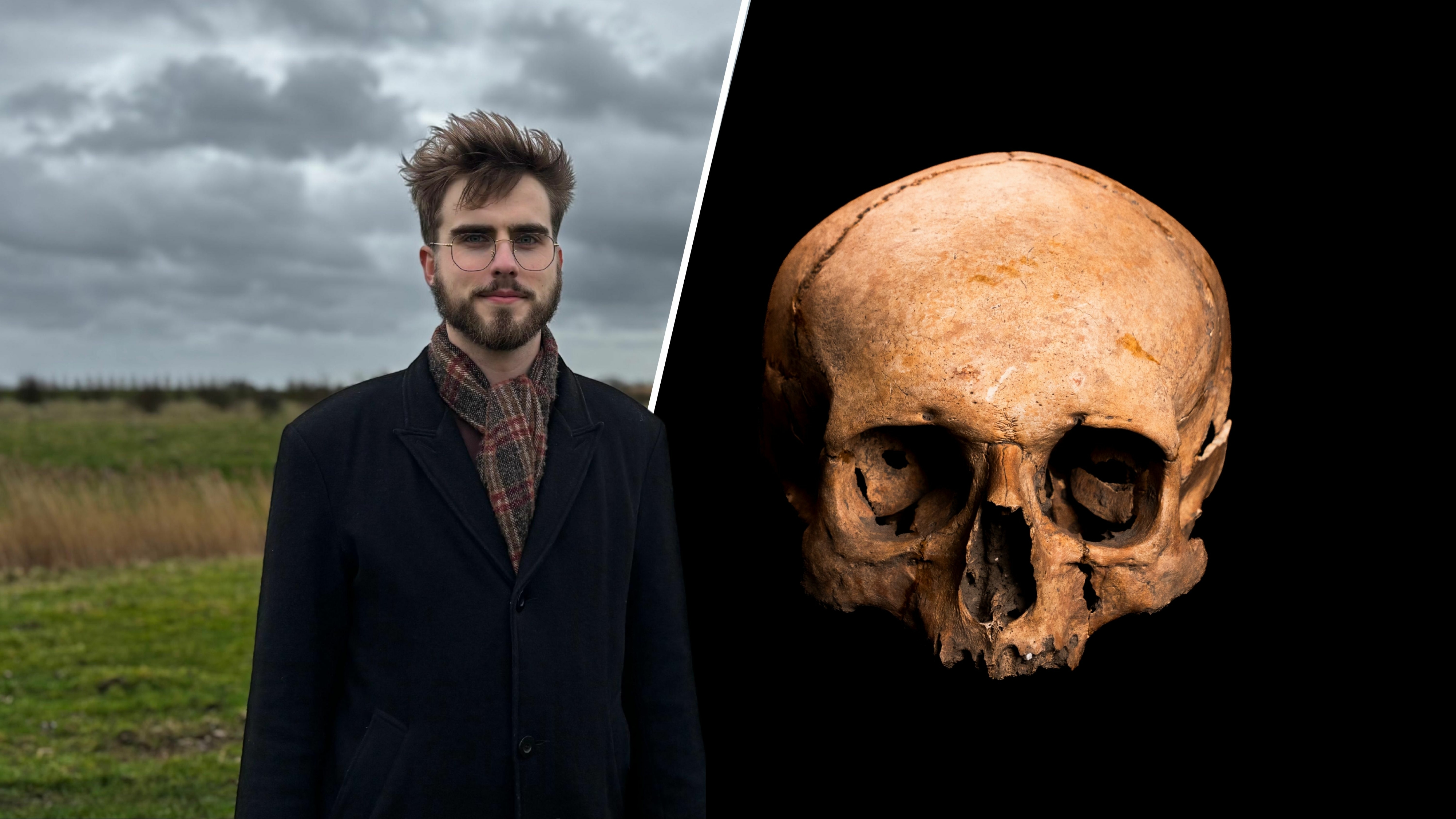 Xander bemachtigde een schedel op Marktplaats die van een Zeeuws-Vlaamse ridder bleek te zijn