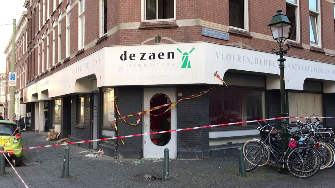 Brand in Newtonstraat in Den Haag