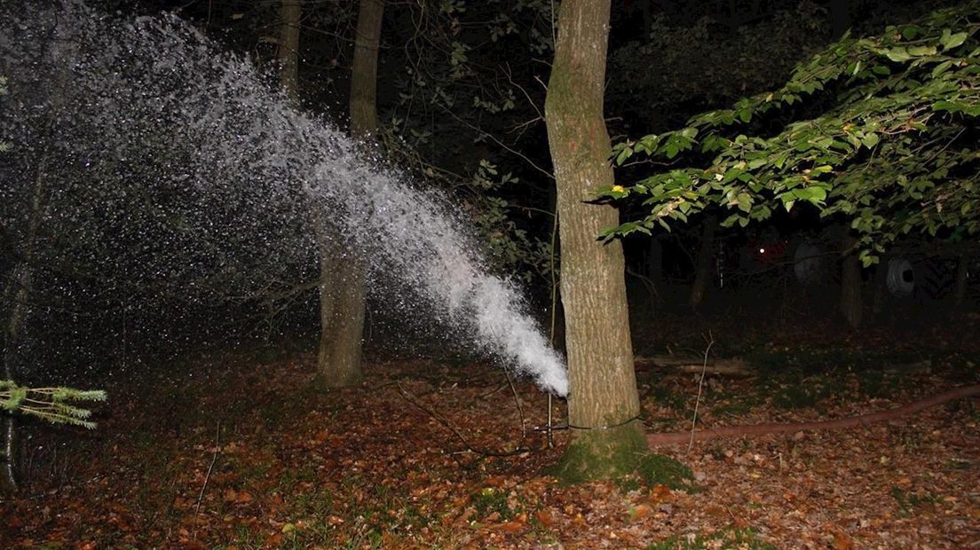 Breuk in waterleiding Nijverdal