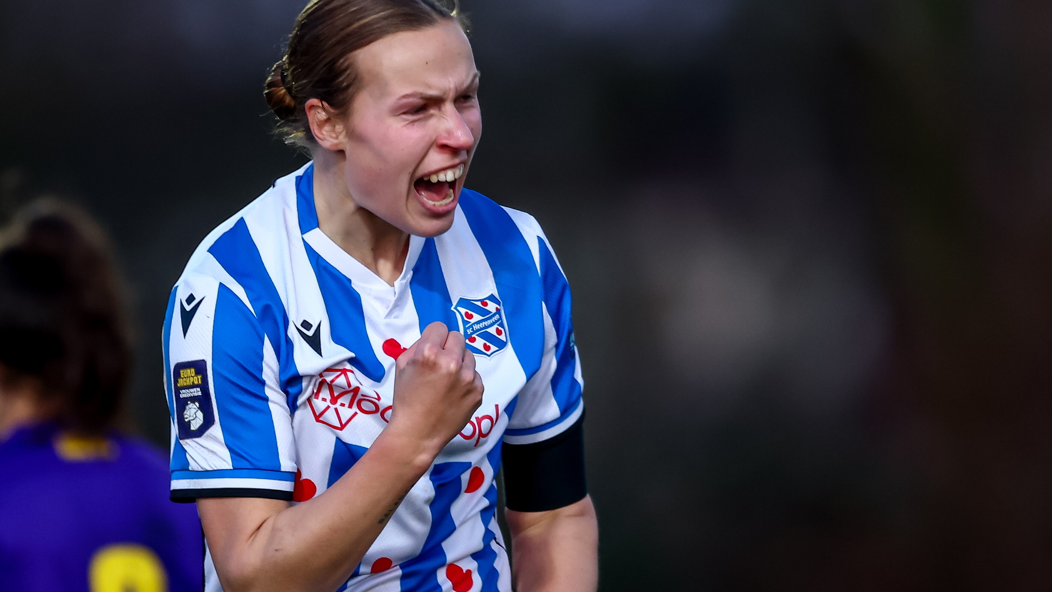 Evi Maatman makke dit seizoen njoggen goals foar Hearrenfean