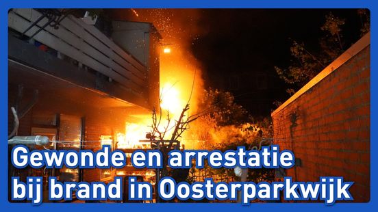 Gewonde en arrestatie bij brand