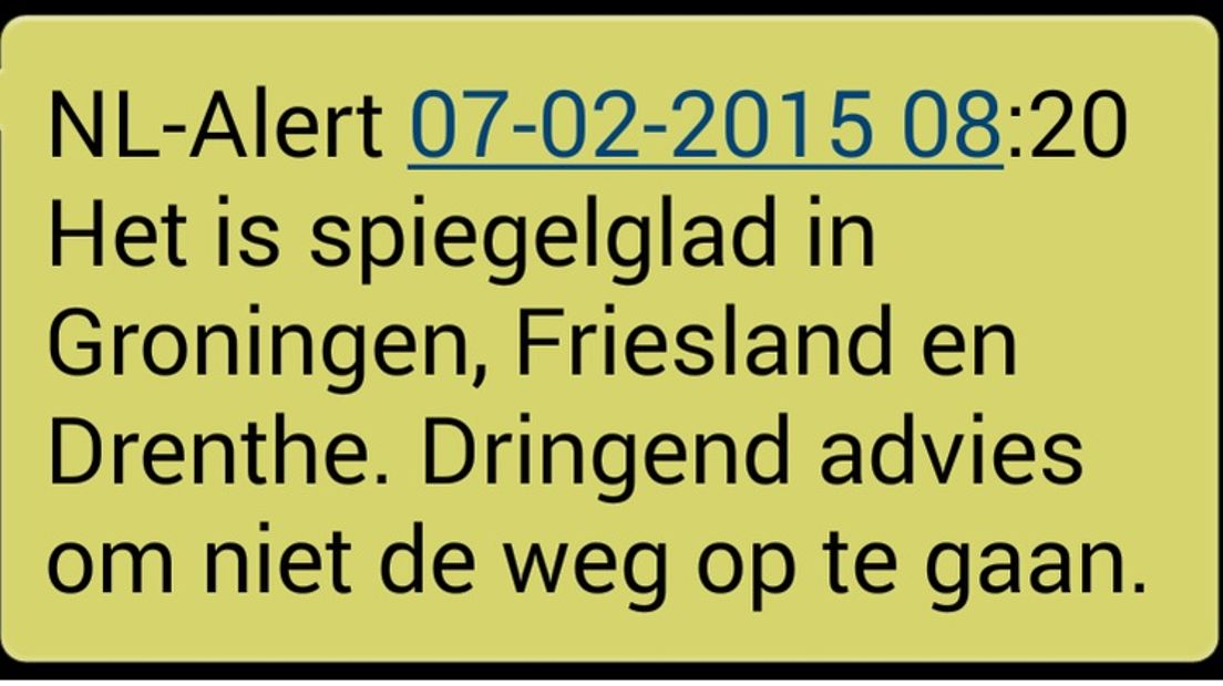 De melding van NL-Alert