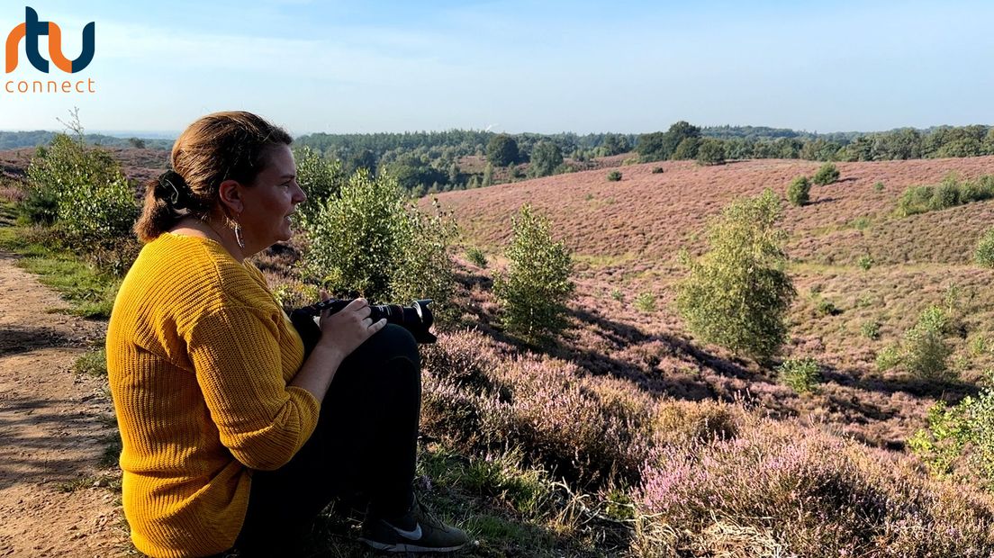 Fenneke Vissher op de Posbank