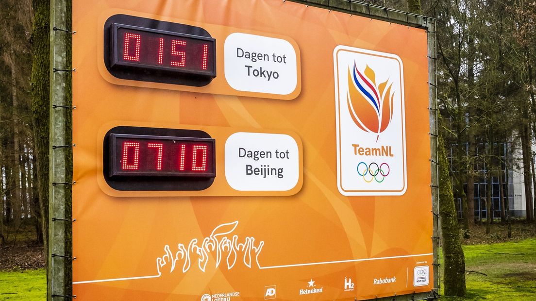 Bij sportcentrum Papendal wordt afgeteld naar de Olympische Spelen