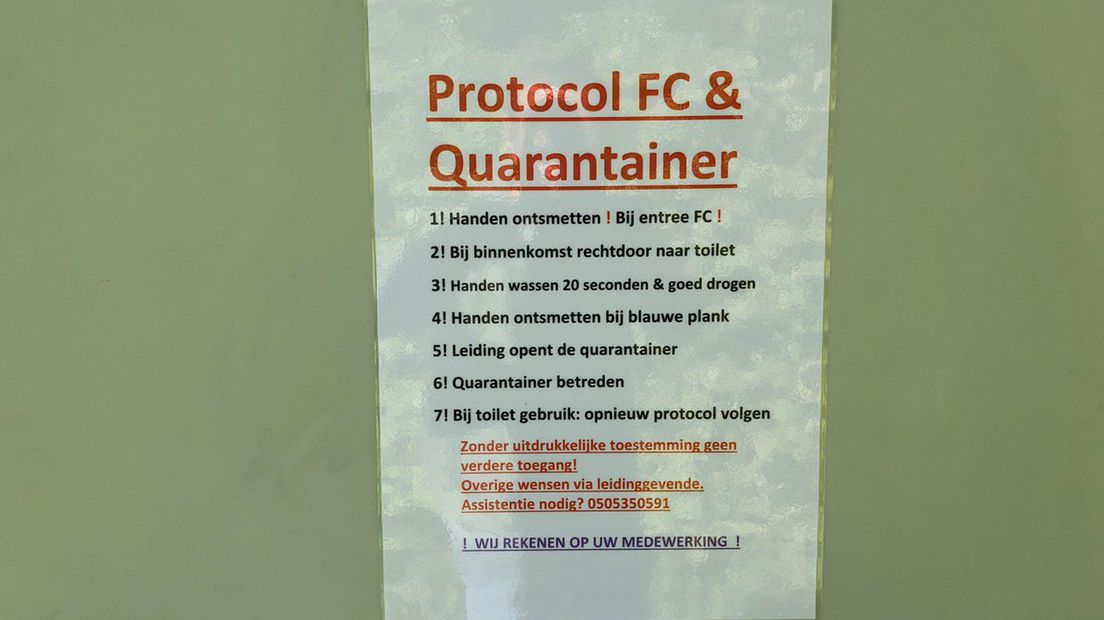 Het protocol van de quarantainer