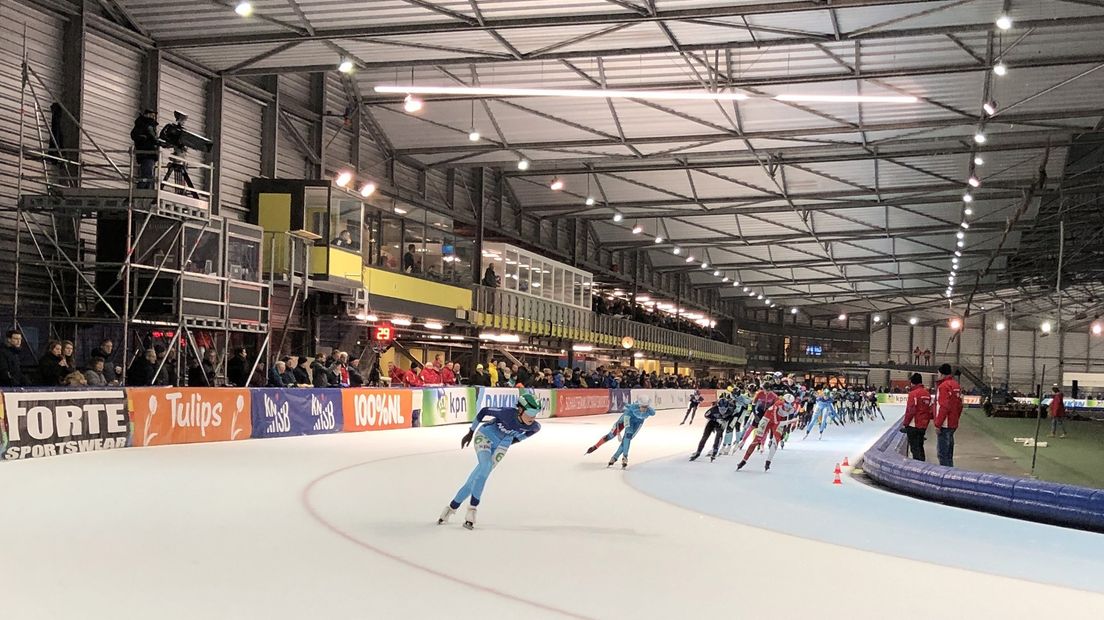 De titel bij het NK Marathonschaatsen ging naar Irene Schouten, zij was in Kardinge de sterkste.