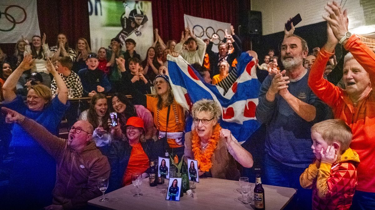 Feest in Nij Beets na olympische titel van hun Femke: 