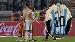Keeper Eloy Room krijgt shirtje van Messi: 'Ik ga hem inlijsten'