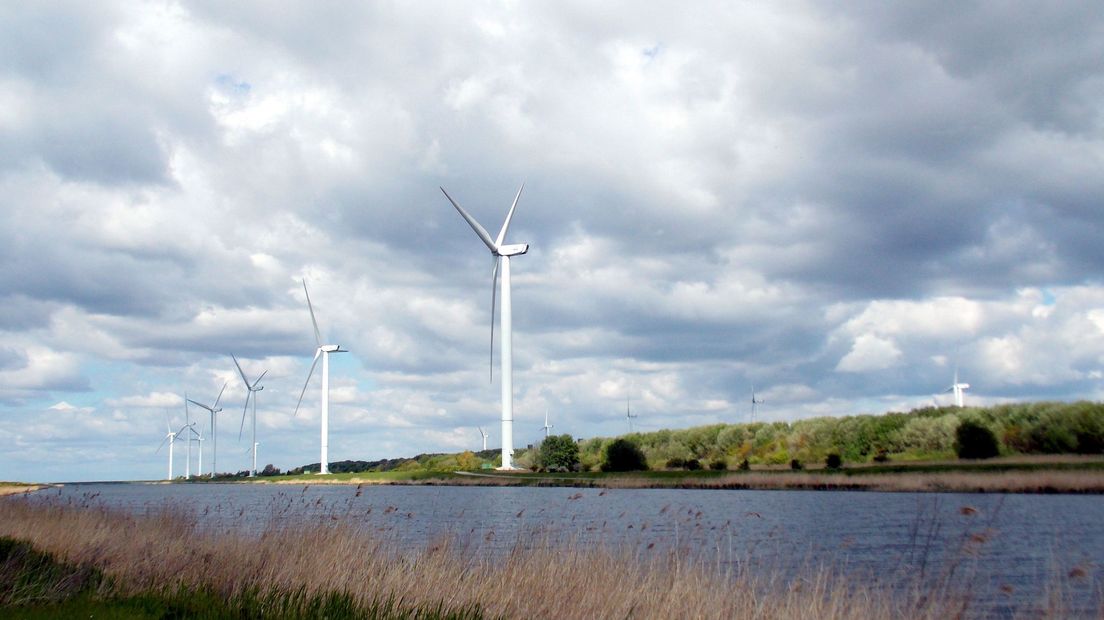 Windmolens bij de Kreekraksluizen