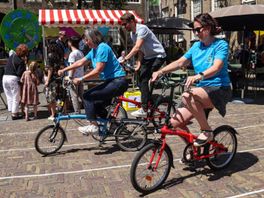 Het NK Slowbiken: zo traag mogelijk op de fiets over 11 meter