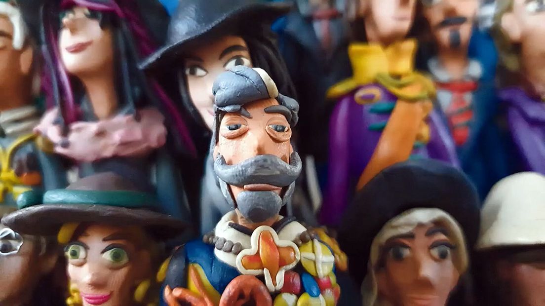 Keizer Wilhelm II als klei-animatiepoppetje