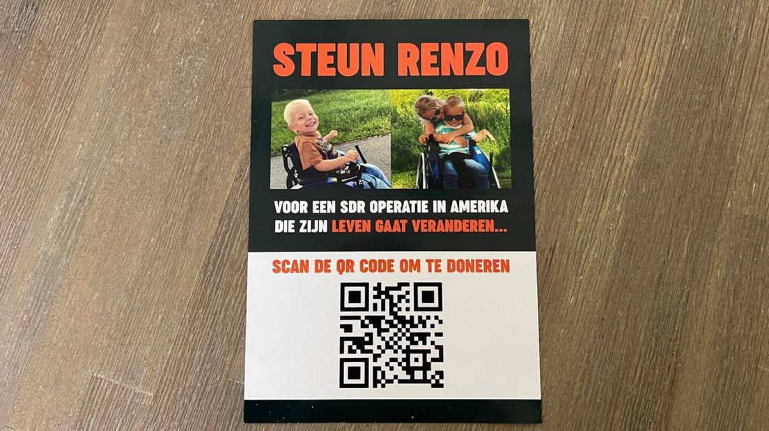 De flyer van de crowdfundingactie