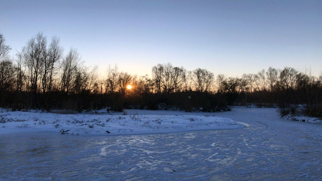 Voor sommigen begon de schaatsdag al heel vroeg in Molenpolder