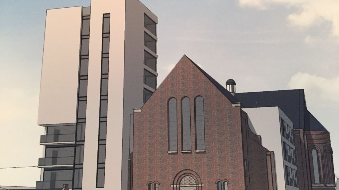 Nieuwbouw bij Onze Lieve Vrouwekerk in Vlissingen