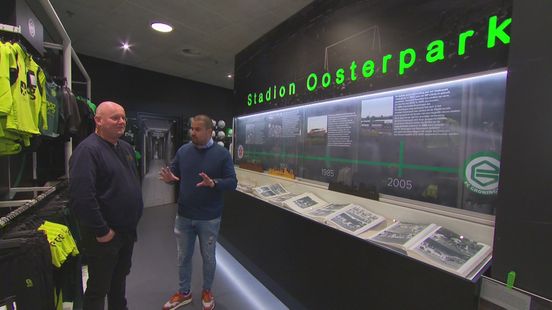 John de Jonge toont het FC Groningen-museum