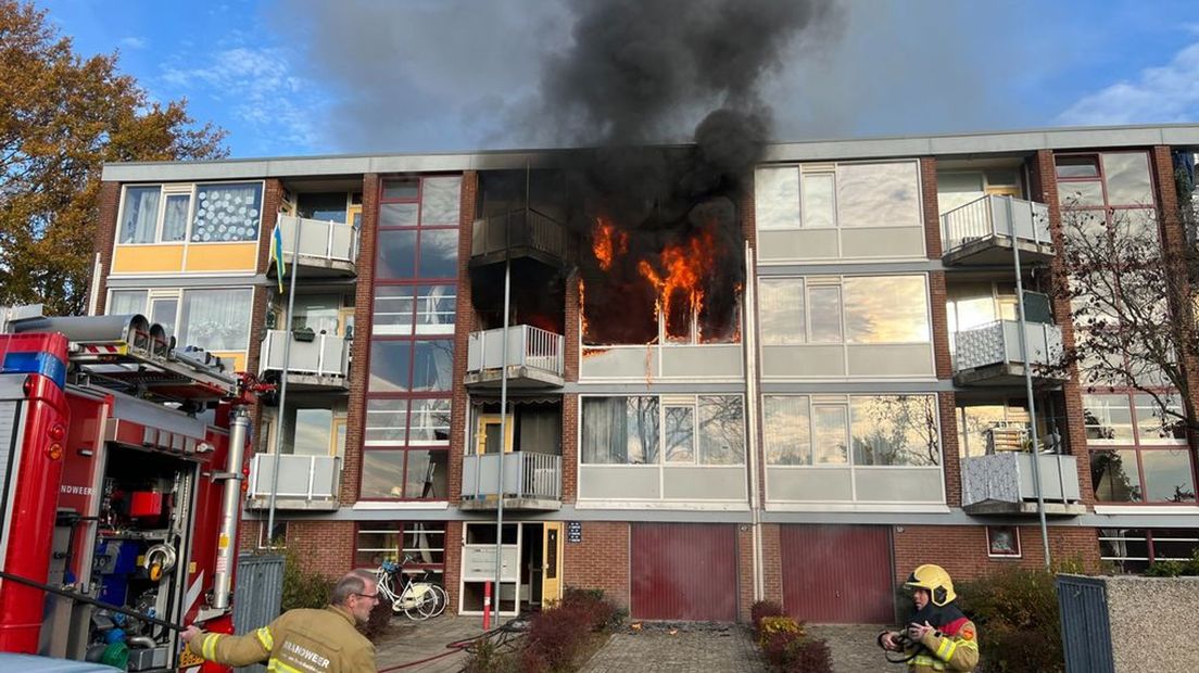 De brand in 's-Heerenberg.