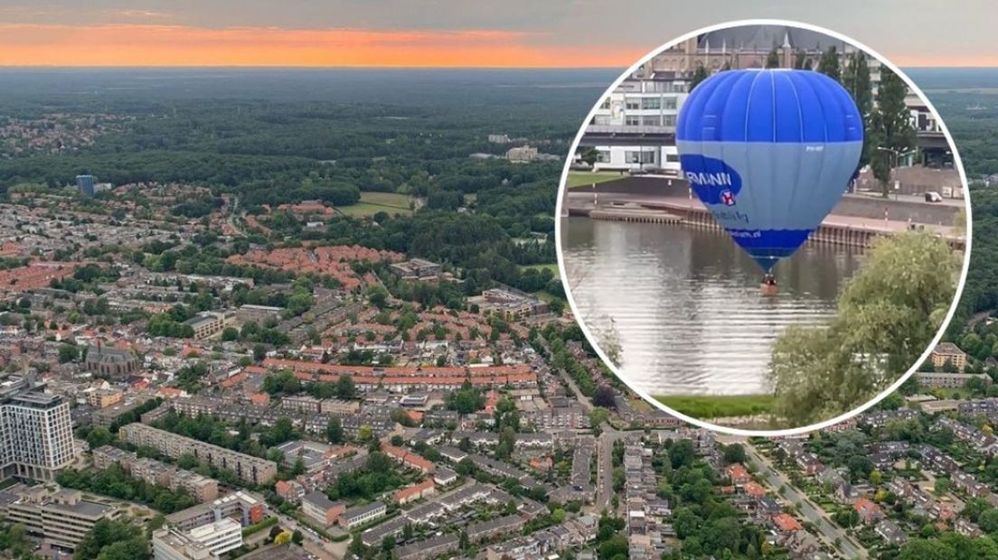 Het uitzicht vanuit de ballon.