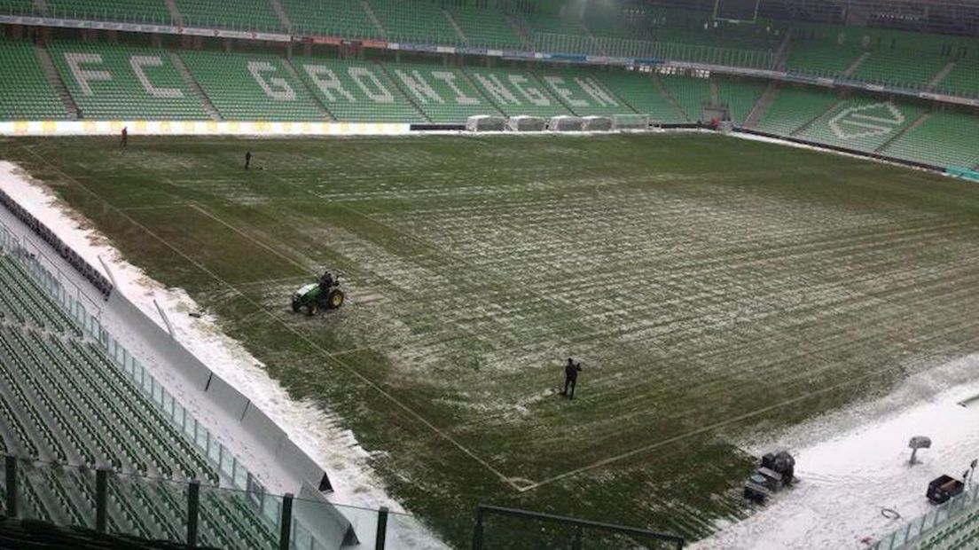 Het veld in De Euroborg