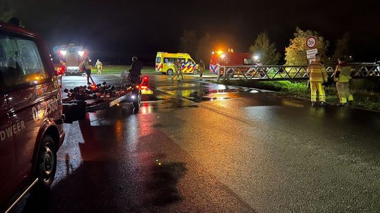 Man rent op de vlucht voor koeien de IJssel in