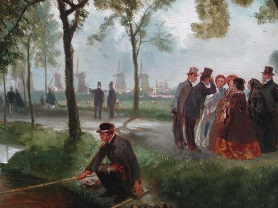 De Oude Plantage die toen nog Nieuwe Plantage heette, is te zien op het schilderij De zondagmiddagwandeling van Charles Rochussen