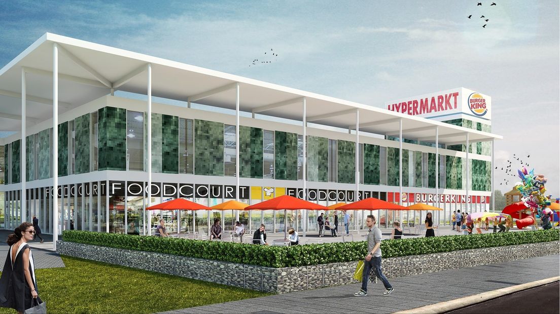 Impressie van de hypermarkt in Steenwijk