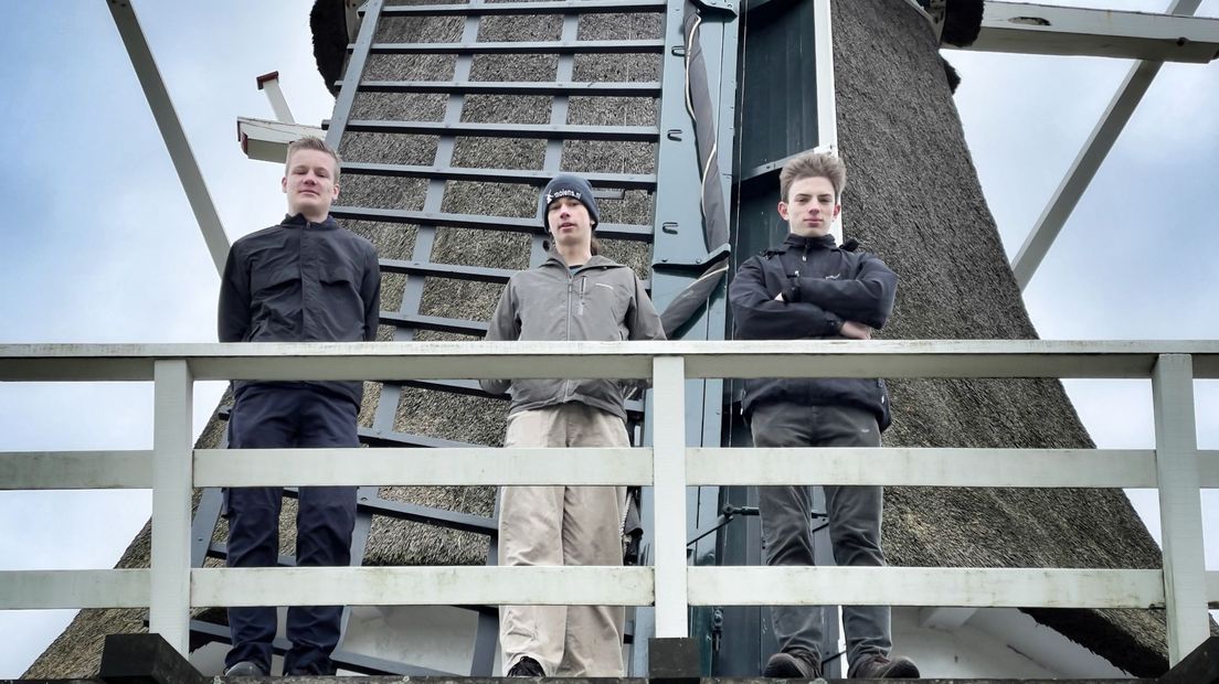 Willem, Sander en Coen willen graag molenaar worden