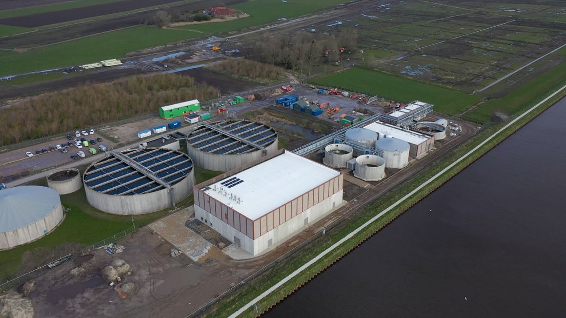 De nieuwe zuiveringsinstallatie voor industriewater in Garmerwolde