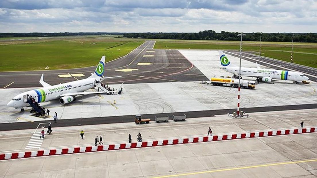Vliegtuigen op Groningen Airport Eelde