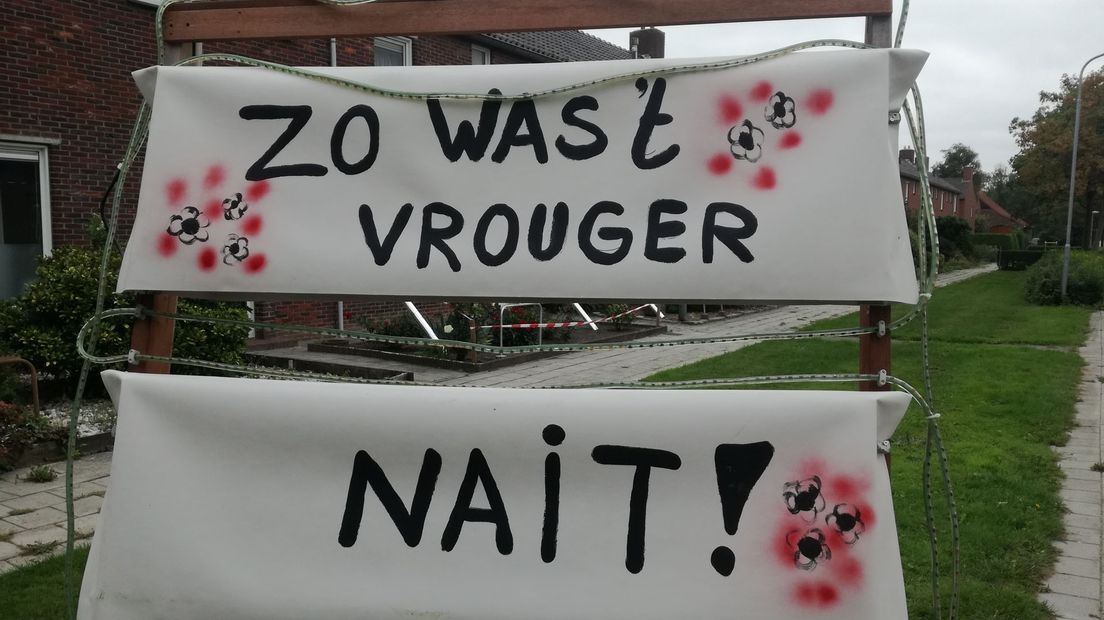 Een van de spandoeken