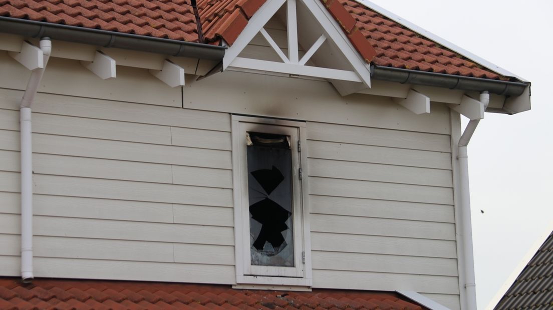 De brand woedde op de bovenverdieping