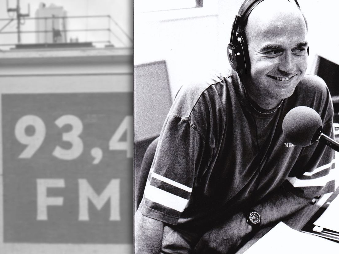 Pim Fortuyn als presentator bij Radio Rijnmond