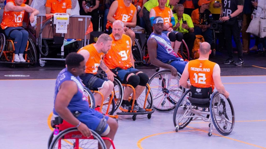 De rolstoelbasketbalfinale tussen Nederland en de Verenigde Staten