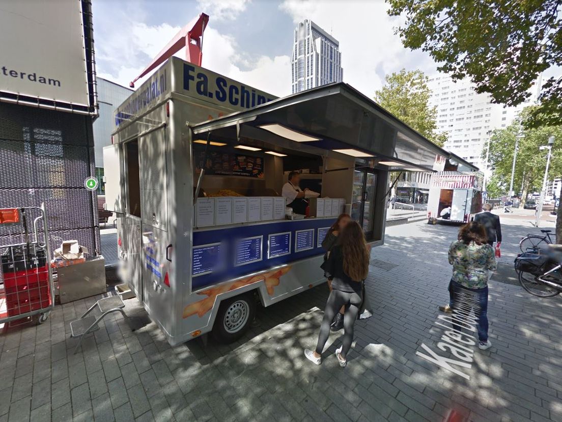 De frietkraam van Frans Schipper (Bron: Google Streetview)
