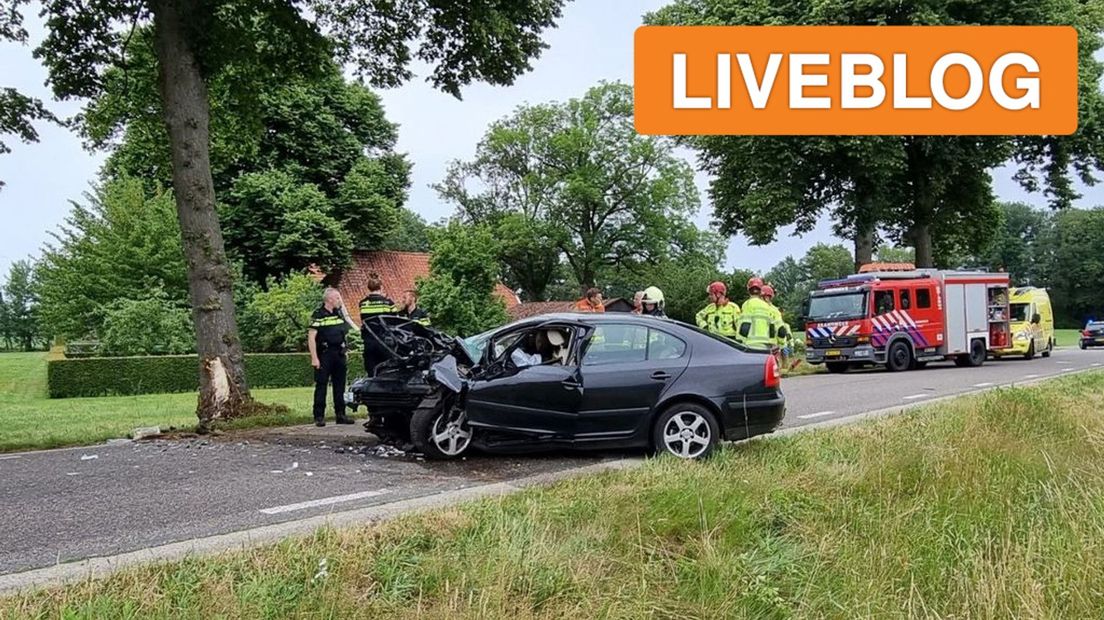 Bij het ongeluk in Eibergen raakten twee inzittenden gewond.