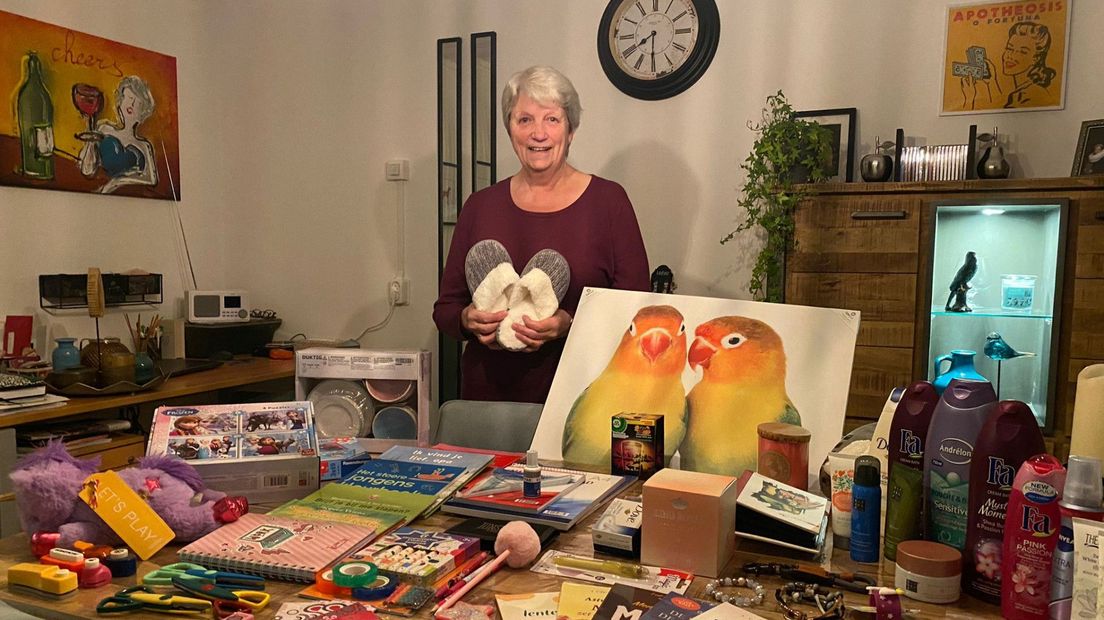 Annette Stolk uit Delft heeft 50 pakjes ingezameld