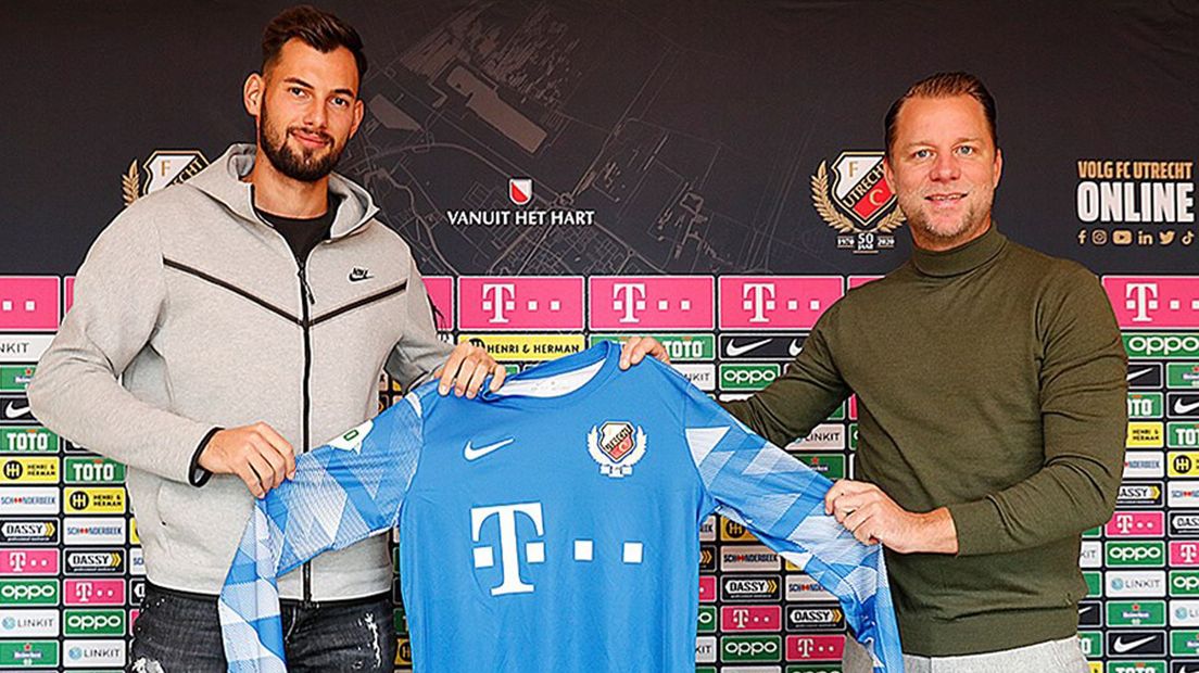 Oelschlägel bij zijn komst naar FC Utrecht in 2020.