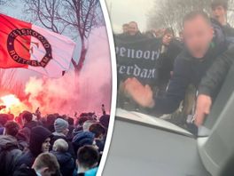 Supporters belagen lesauto na duel Ajax-Feyenoord: 'Ik zat te trillen op mijn stoel'