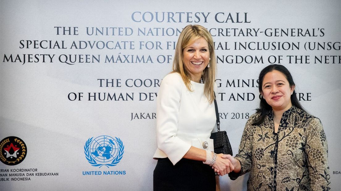 Maxima bezocht ook de Indonesische minister van Human Development.