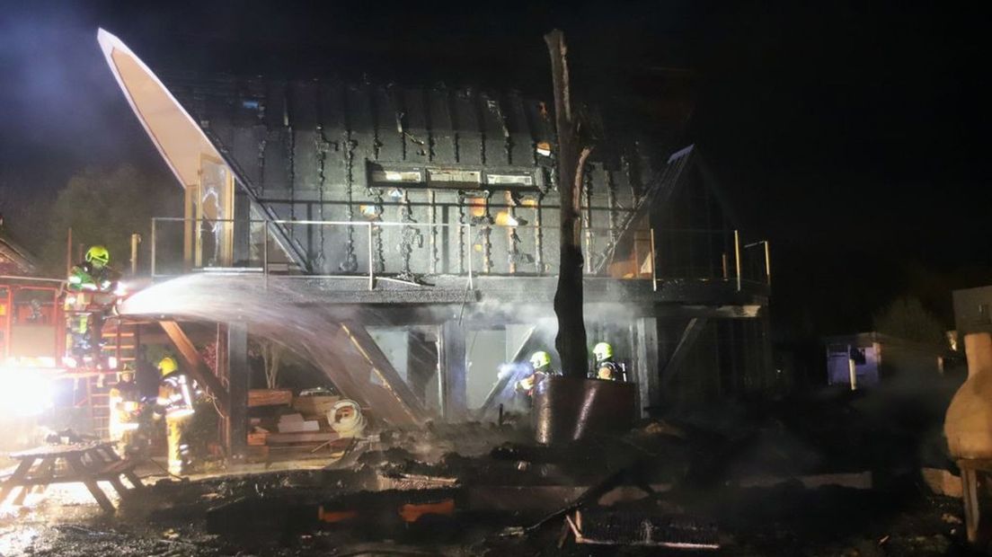 Bijzonder huis in Culemborg helemaal afgebrand.