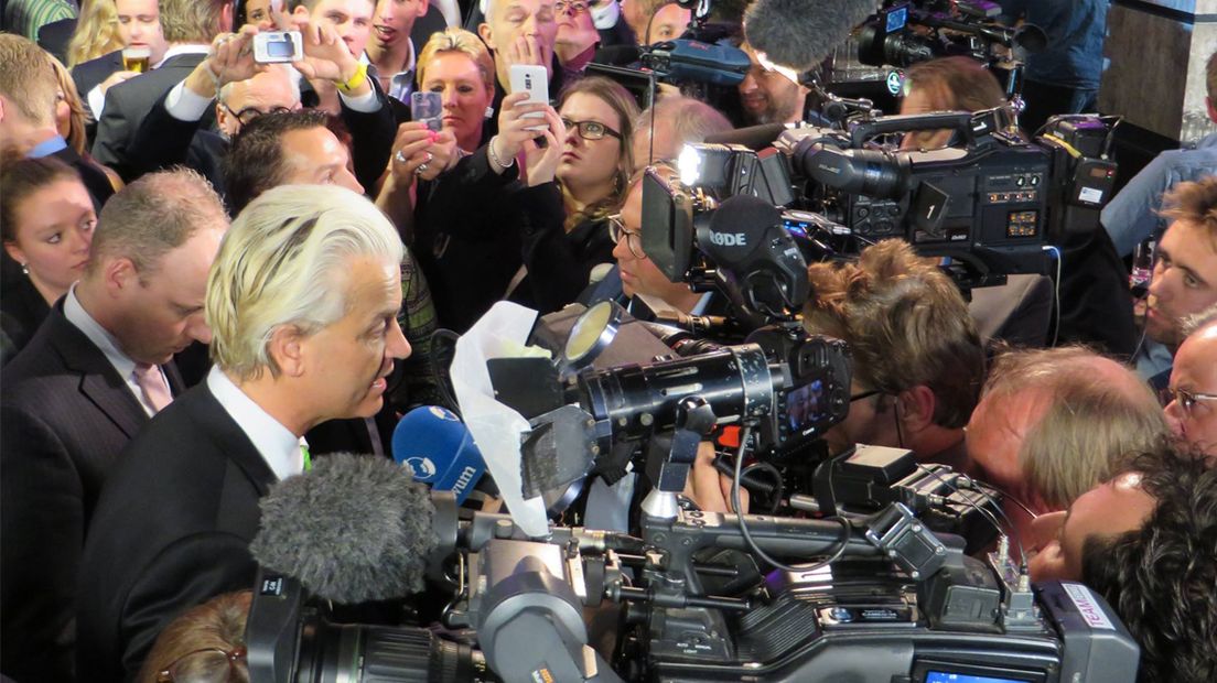 Grote belangstelling voor Geert Wilders bij gemeenteraadsverkiezingen 2014