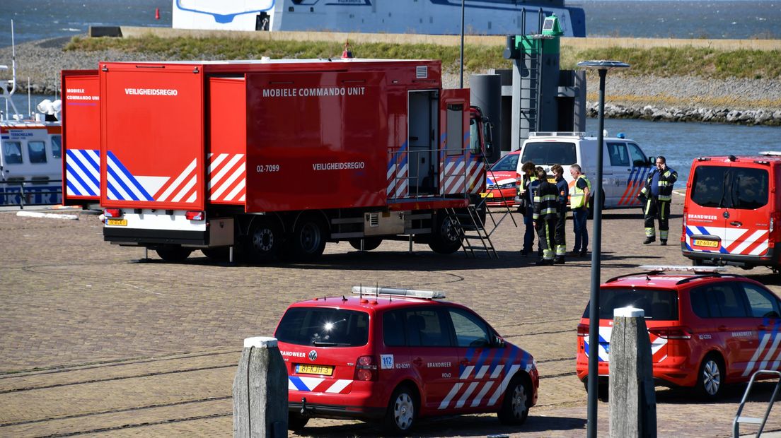 Hulpdiensten zijn uitgerukt in Harlingen na het ongeluk