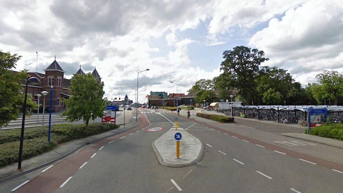 Het Stationsplein in Kampen