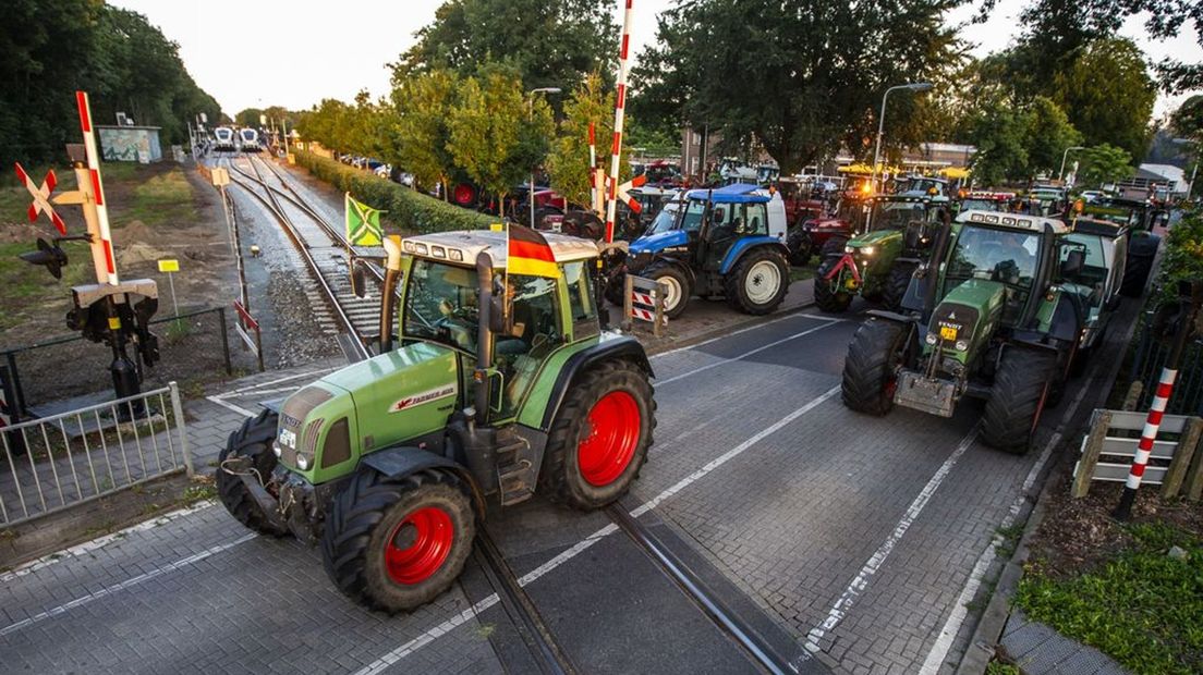 Het boerenprotest in Lievelde vorige week (beeld ter illustratie).