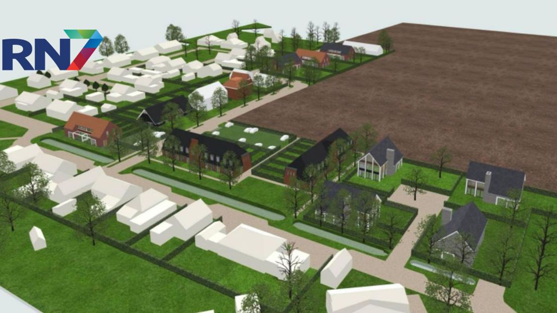 3D impressie plangebied Maasakkers (13 april 2022)