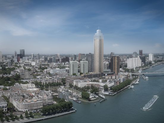 'Hovercrafts' schuren beton Zalmhaventoren glad