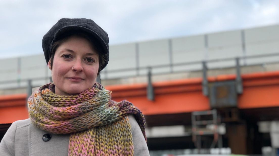 Frannie Homburg ligt geregeld wakker van het tijdelijke viaduct