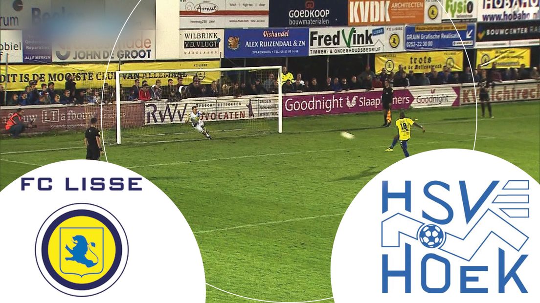 FC Lisse en Hoek moeten opnieuw penalty's nemen