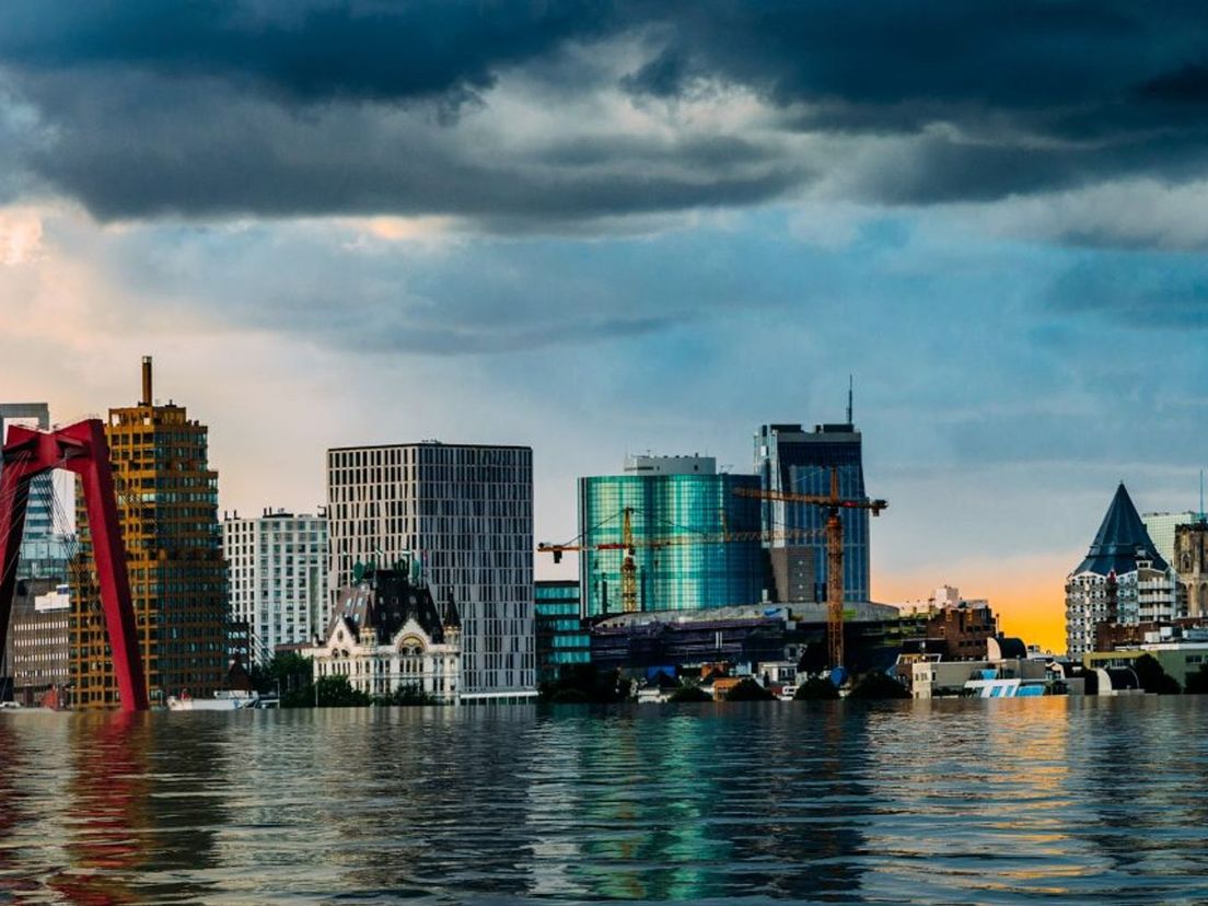 Overstroming in Rotterdam