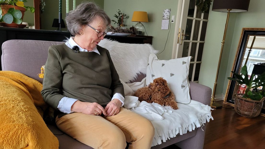 Hond Koosje voelt zich helemaal thuis bij Marja
